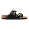 Birkenstock Arizona Rivets Suede Leather - Black